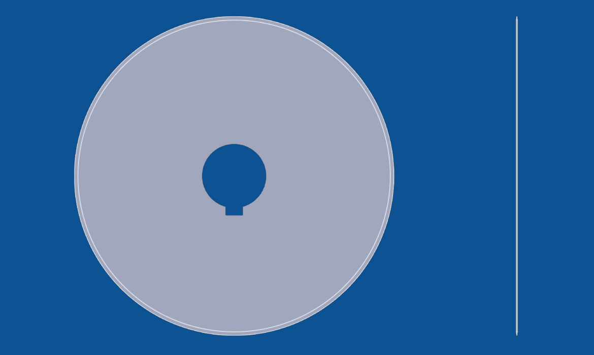 Cirkelsåg med slät kant och 12" diameter, artikelnummer 90004