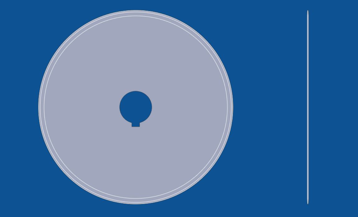 Cirkelsåg med slät kant och 12" diameter, artikelnummer 90011
